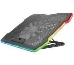 BANDEJA TRUST P/NOTEBOOK FAN 200 MM  C/LED BLACK HASTA 17.3