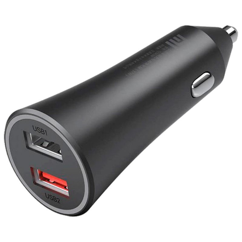 CARGADOR AUTO XIAOMI 2USB 37W BK