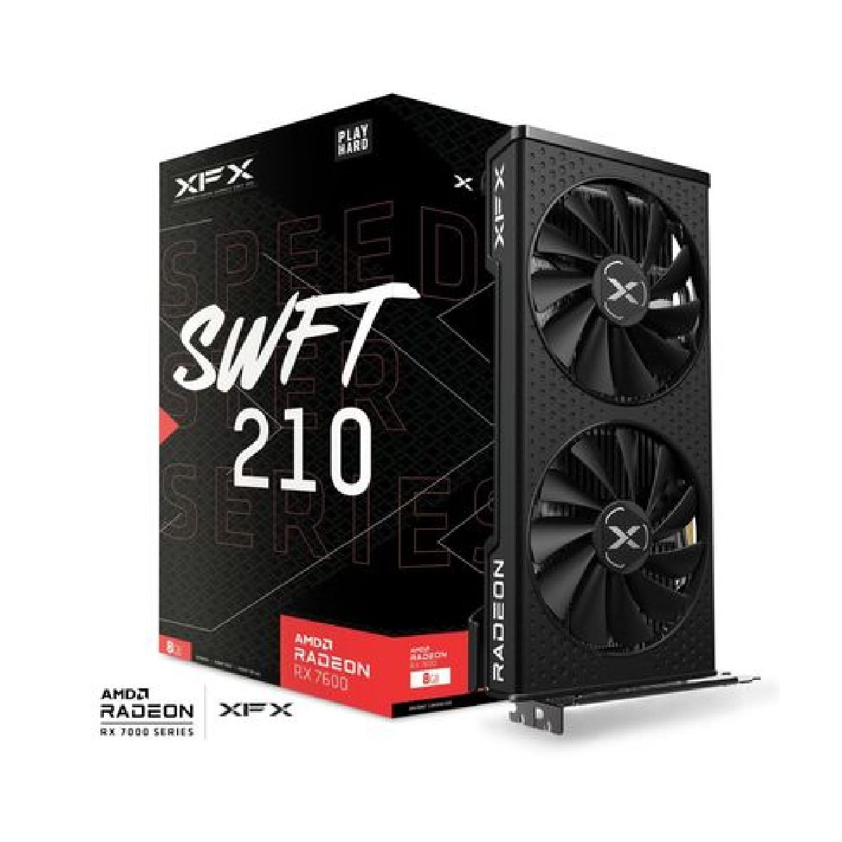 PCI EXPRESS RX 7600 SPEEDSTER SWFT 210 8 GB DDR6 XFX