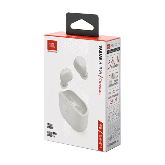 JBL AURICULAR WAVE BUDS 2 WHITE BT
