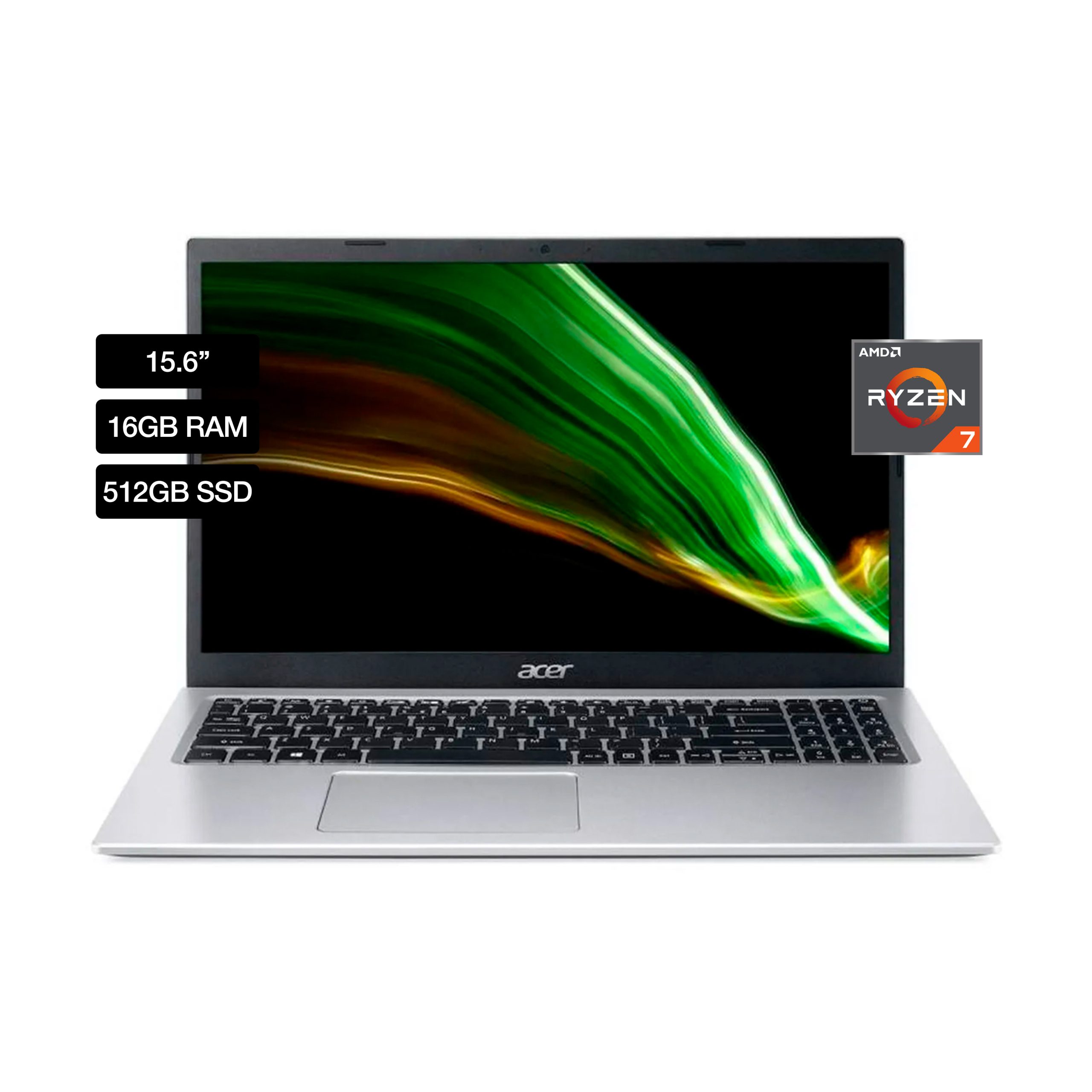NOTEBOOK ACER Aspire15 Ryzen7-7730u | 32Gb | 1Tb | 15.6