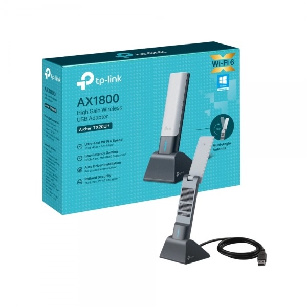 WIFI ADAPTADOR RED TP-LINK ARCHER TX20UH AX1800 WiFi6 | ALTA GANANCIA