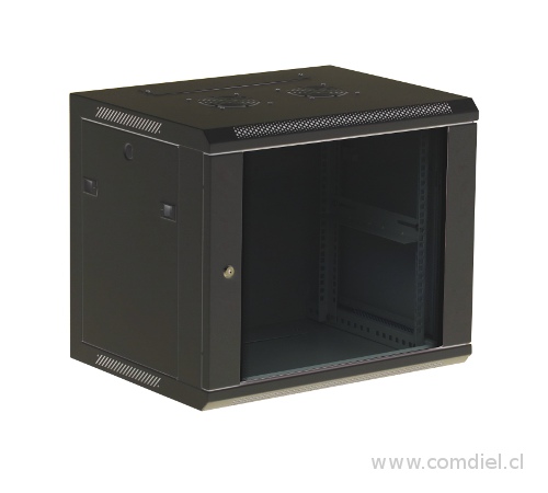 RACK 12 U PARED FIJO  600 X  450 MM C/PDU 6 TOMAS