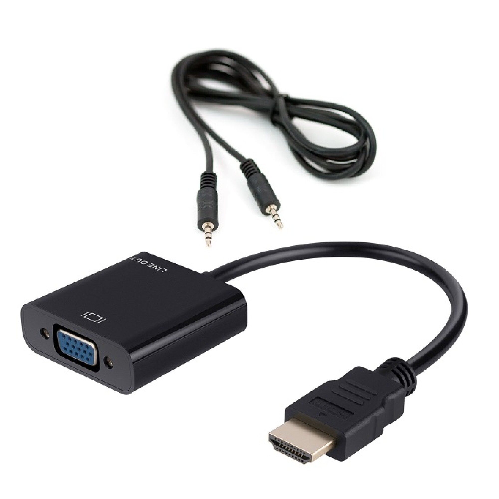 ADAPTADOR HDMI MACHO/ VGA HEMBRA CON AUDIO
