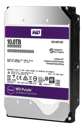 DISCO 10 TERA WESTERN DIGITAL PURPLE