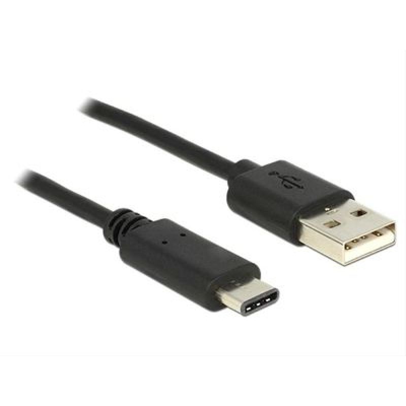 CABLE USB 2.0 MACHO A USB-C 1MT ACORDONADO