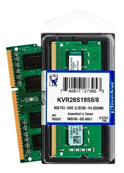 MEMORIA NOTEBOOK DDR4 8GB 3200 KINGSTON