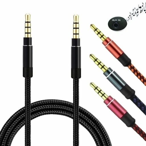 CABLE AUDIO AUX SPICA 3.5MM 1.2M MACHO-MACHO