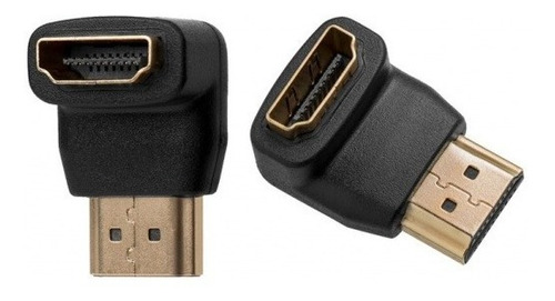 ADAPTADOR CUPLA CODO HDMI 90  GRADOS MACHO-HEMBRA