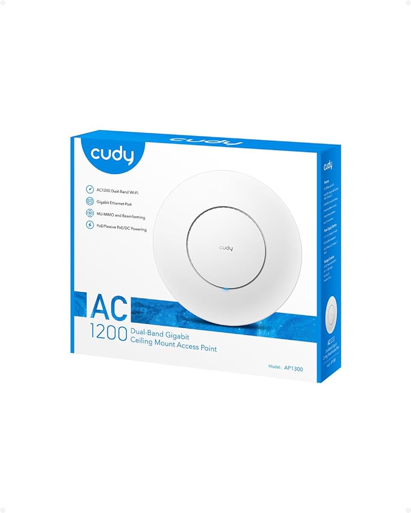 CUDY EXTENSOR RANGO WIFI AC1200 C/RJ45 GBIT AP1300