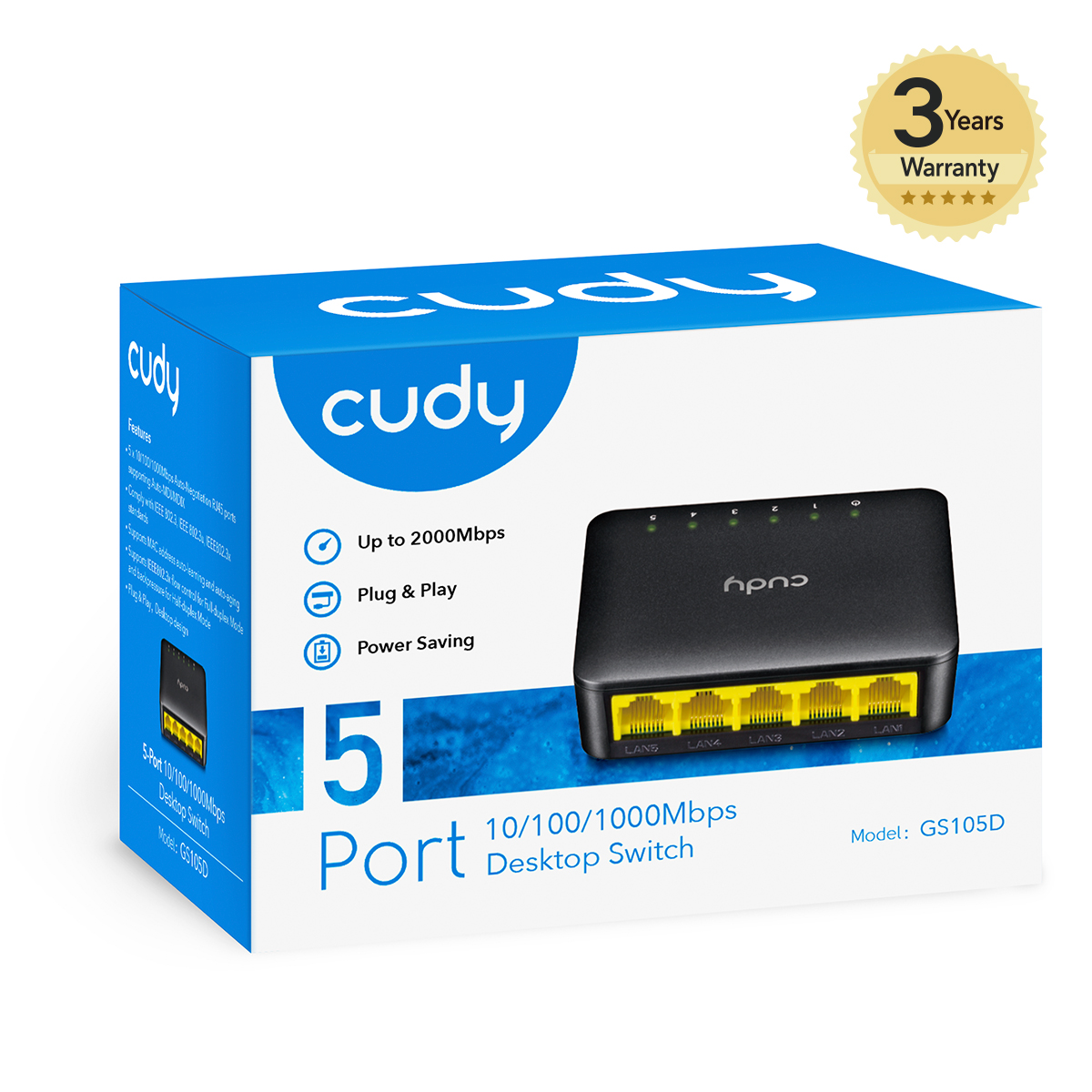 CUDY SWITCH 5P  GIGABIT GS105D