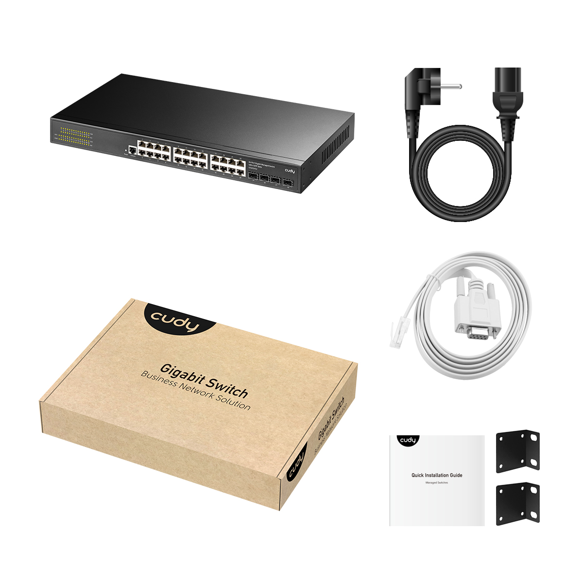 CUDY SWITCH GIGABIT ADMINISTRABLE 24 P + 4 SFP GS2024S2
