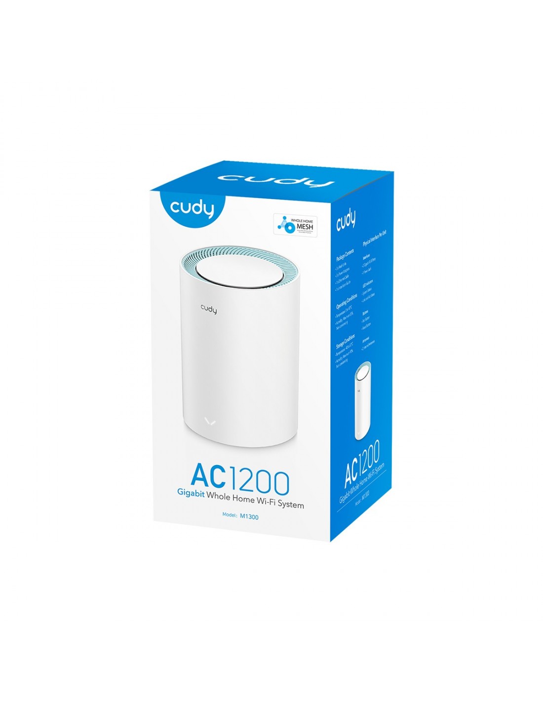 CUDY MESH AC 1200 2 PUERTOS GIGABIT  (1 PACK ) M1300