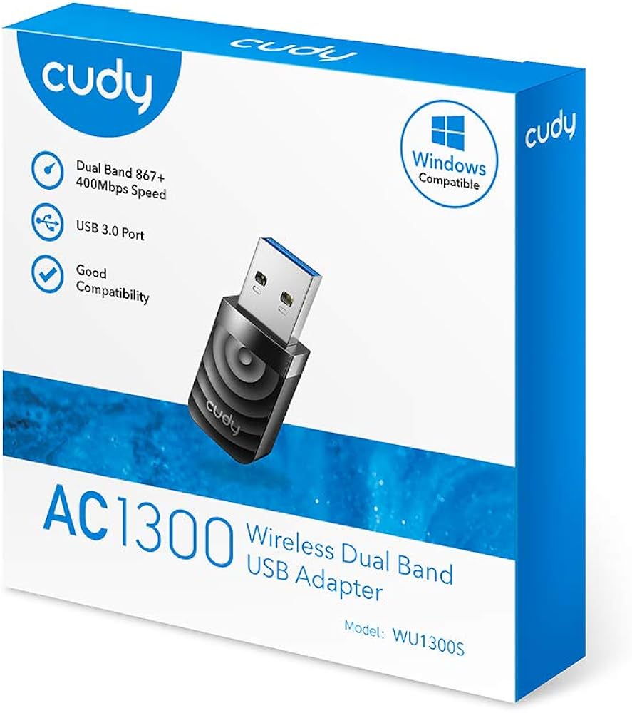 CUDY WIFI USB AC 1300 DOBLE BANDA WU1300S