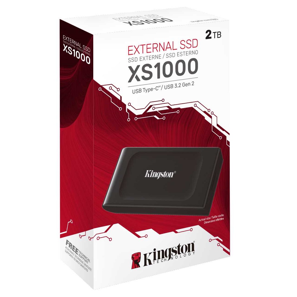 DISCO SSD EXTERNO  2T XS1000 KINGSTON usb-c / usb-a